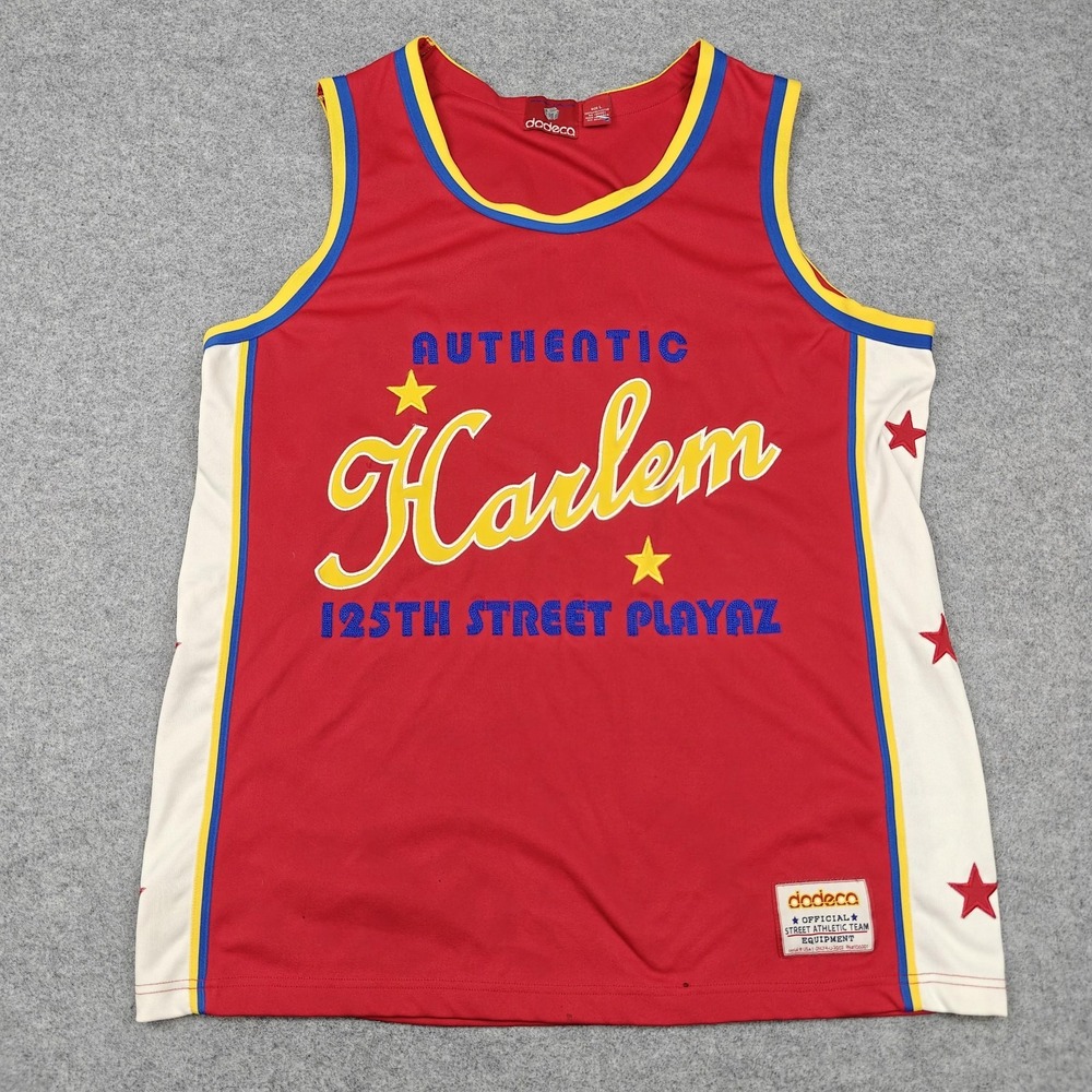 VTG Titanium Dodeca Jersey Harlem Globetrotters 125th Basketball Mens Large‎ Red